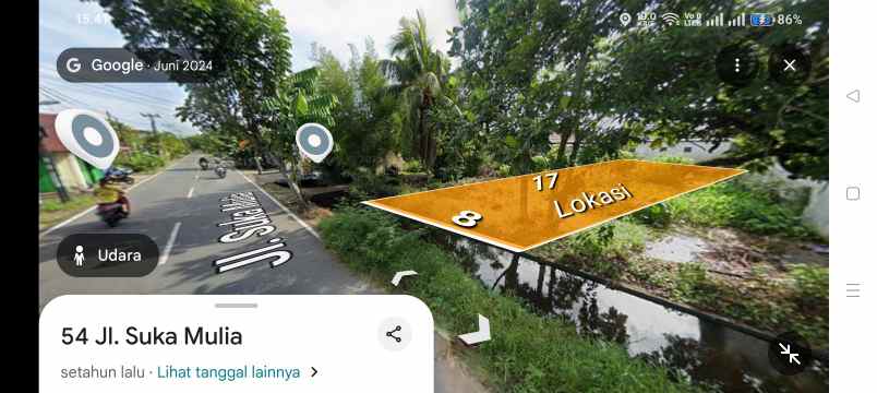 dijual tanah suka mulia