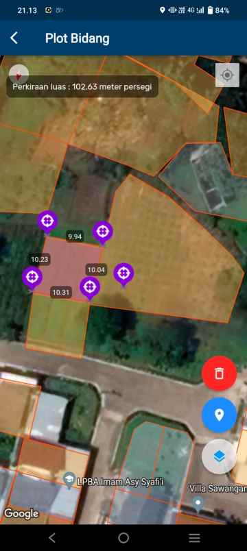 dijual tanah villa sawangan asri