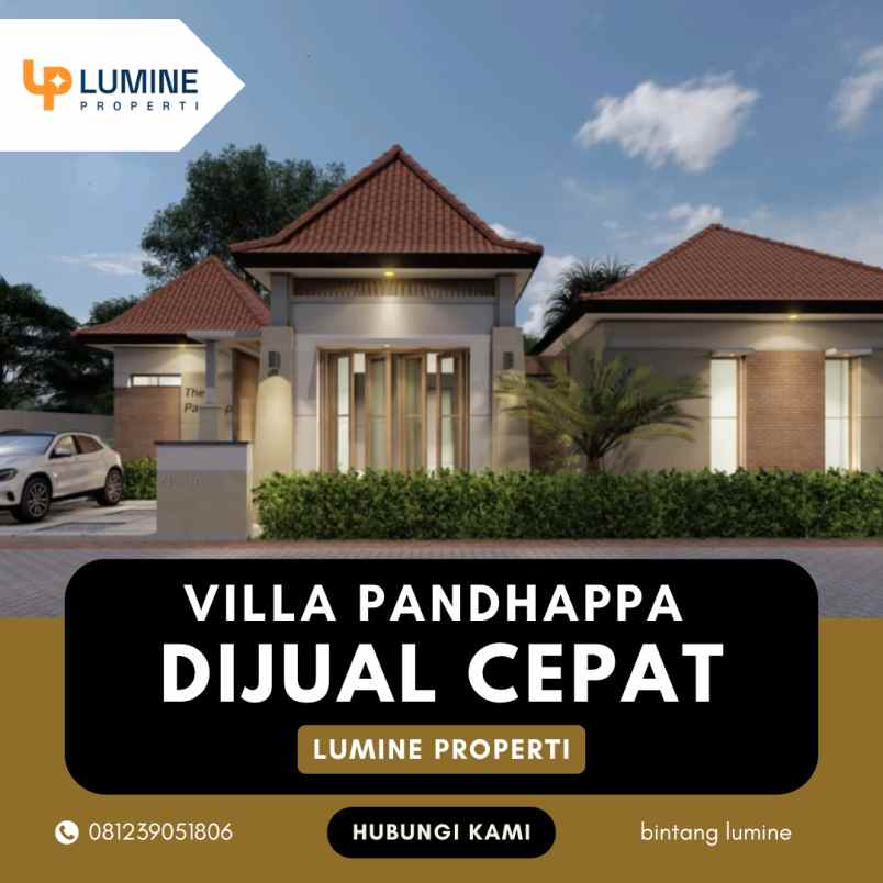 dijual villa mewah di borobudur magelang