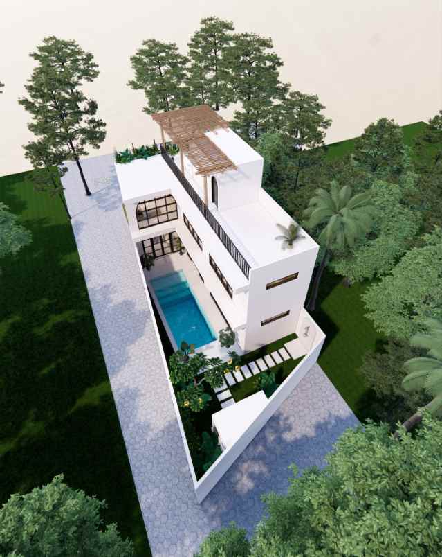 dijual villa modern tropical lokasi balamgan