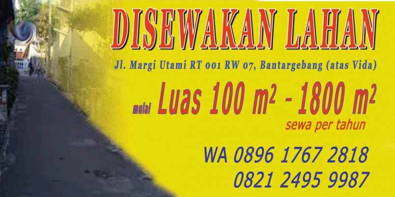 disewakan lahan kebon tahunan