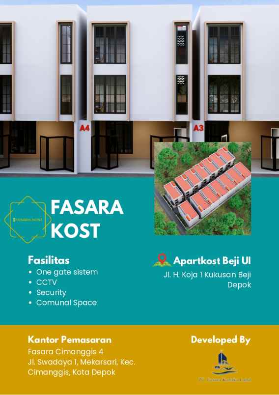 fasara kost di dekat universitas indonesia kota depok