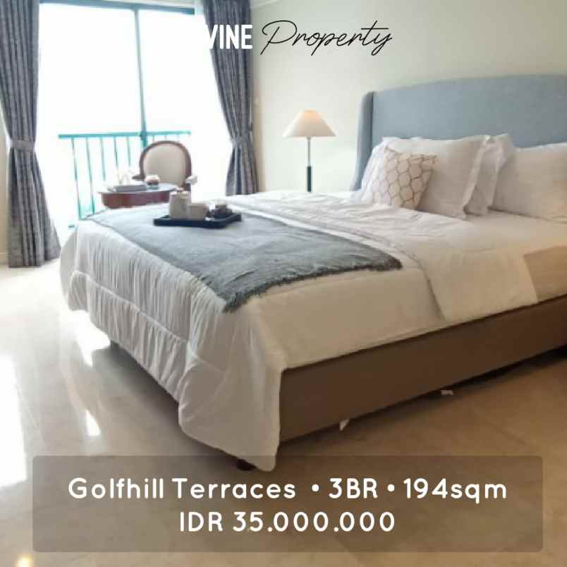 for rent golfhills terrace apartment pondok indah