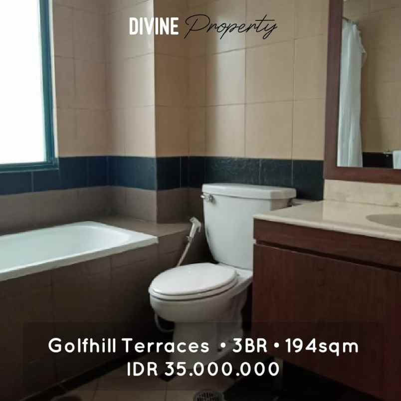 for rent golfhills terrace apartment pondok indah