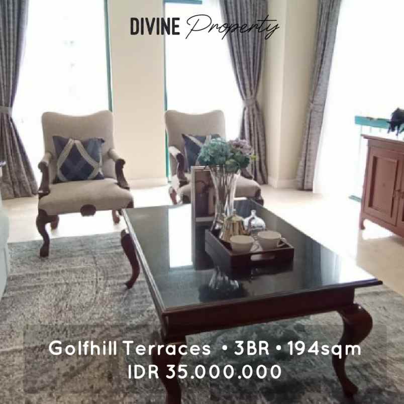 for rent golfhills terrace apartment pondok indah