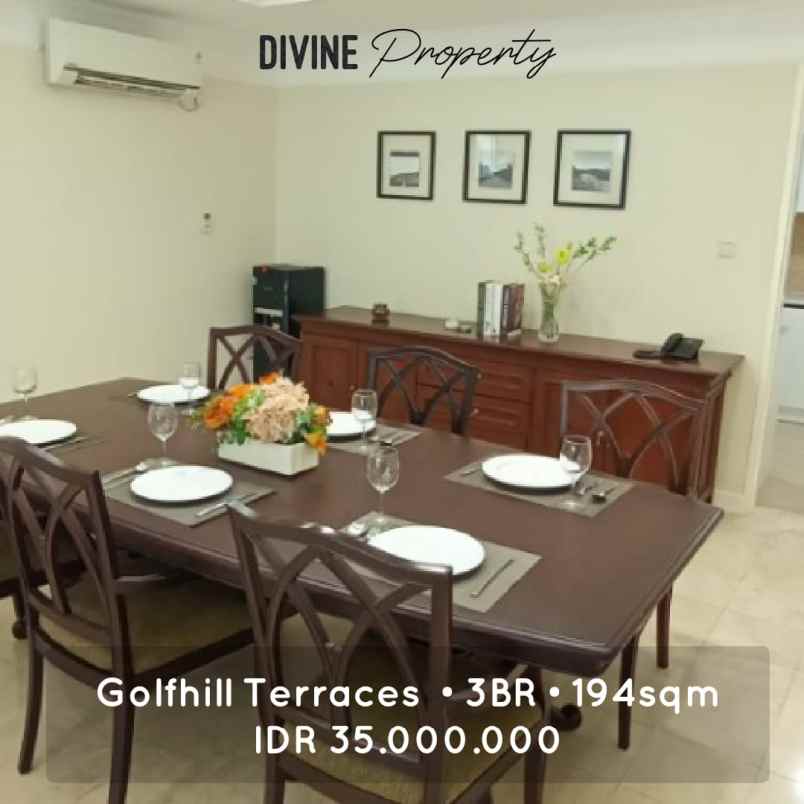 for rent golfhills terrace apartment pondok indah