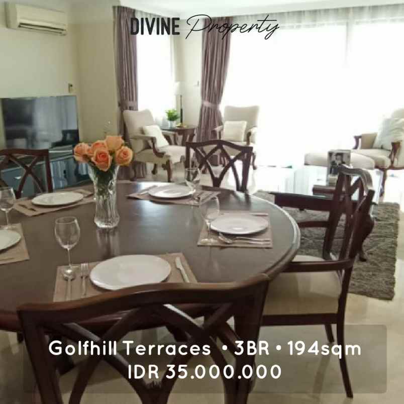 for rent golfhills terrace apartment pondok indah