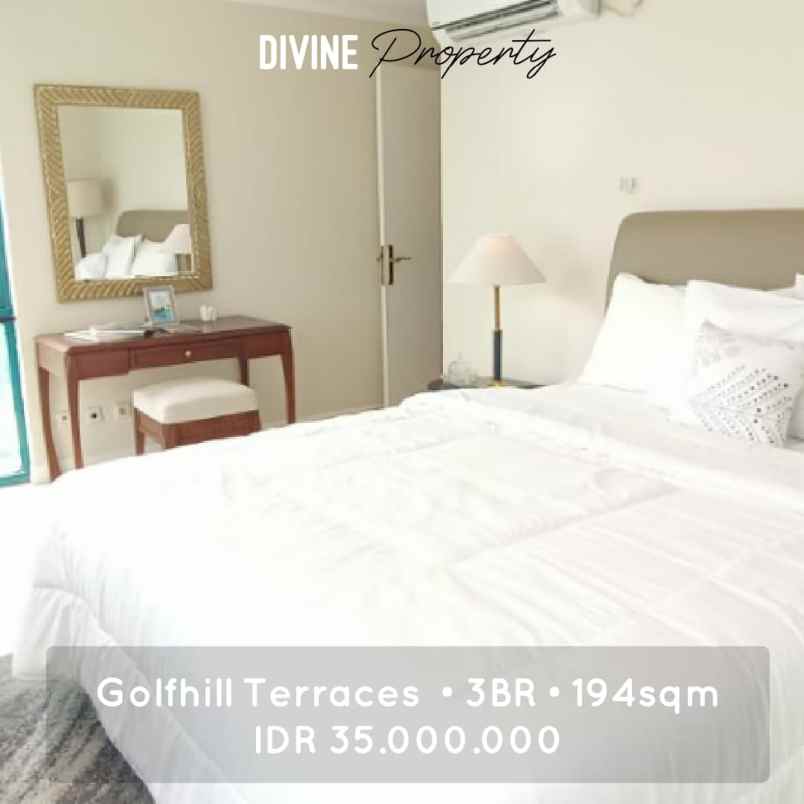 for rent golfhills terrace apartment pondok indah