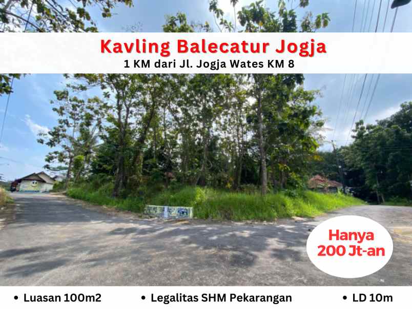 jl jogja wates km 8 dijual tanah murah balecatur