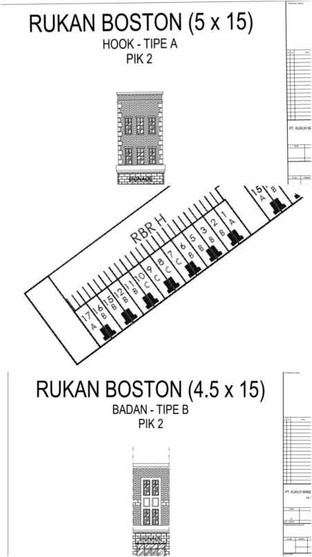 jual ruko gandeng cluster boston pik 2