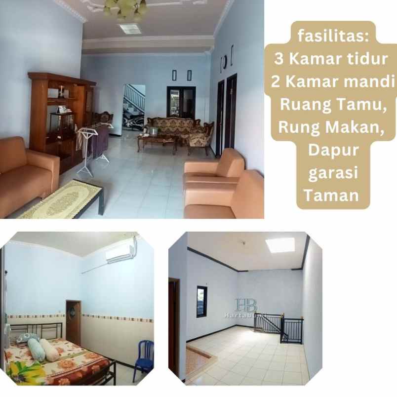 jual rumah area kediri kota 3 kamar siap huni shm