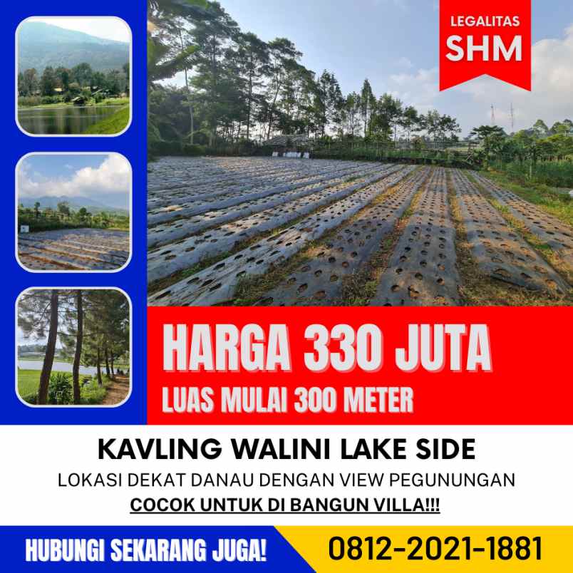 jual tanah murah cocok untuk villa di lembang