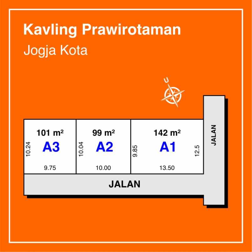 kavling prawirotaman hanya 12 menit stasiun tugu jogja