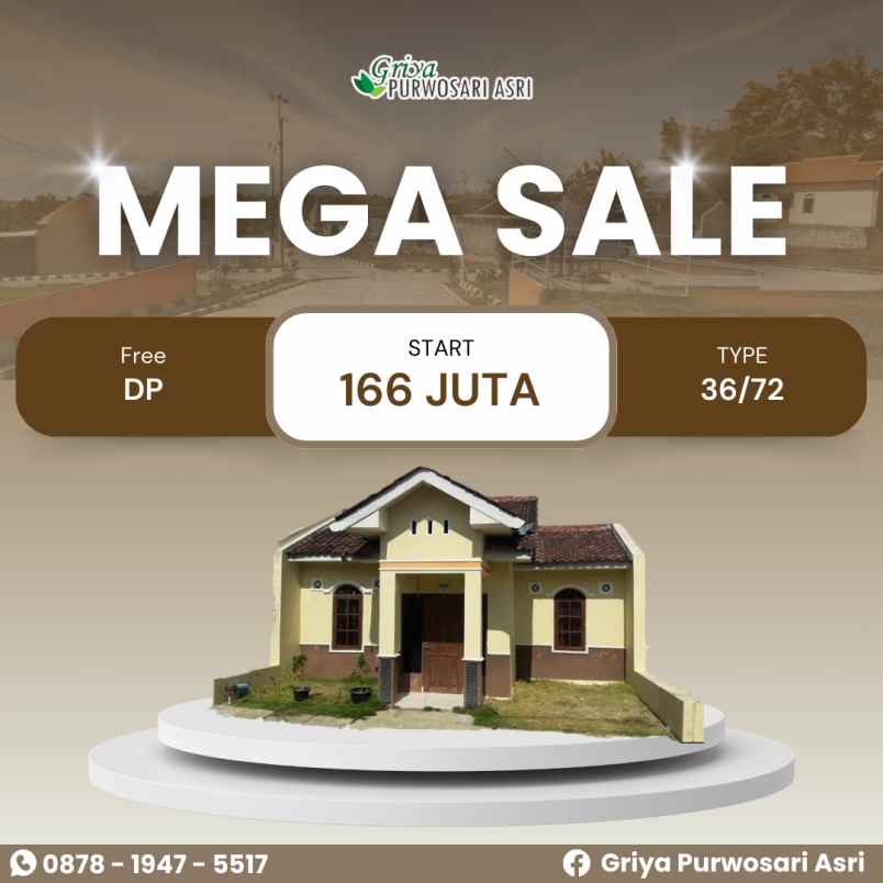 mega sale rumah dp 0