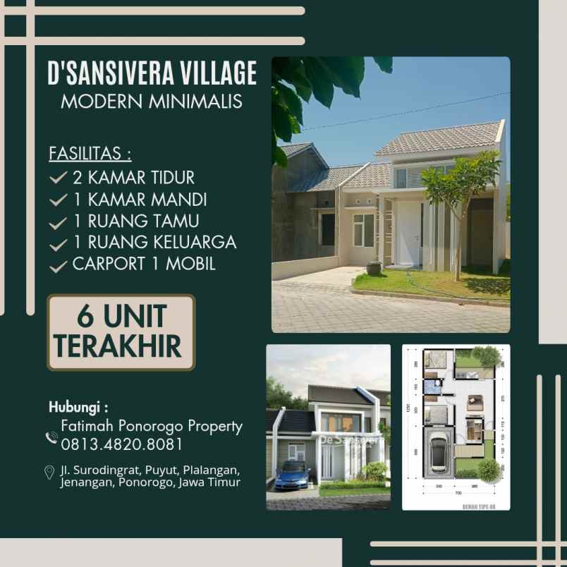 menipis rumah syariah d sansivera village ponorogo