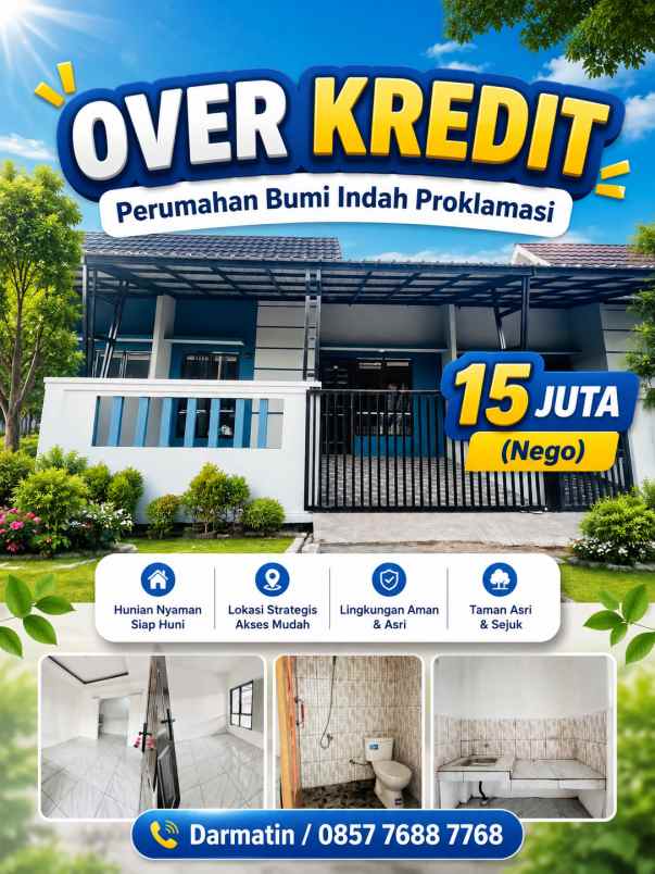 over kredit full furnished 15jta