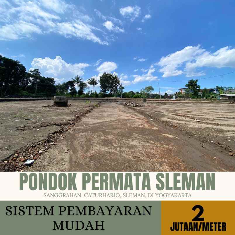 pekarangan murah 2 jutaan meter dekat jl magelang