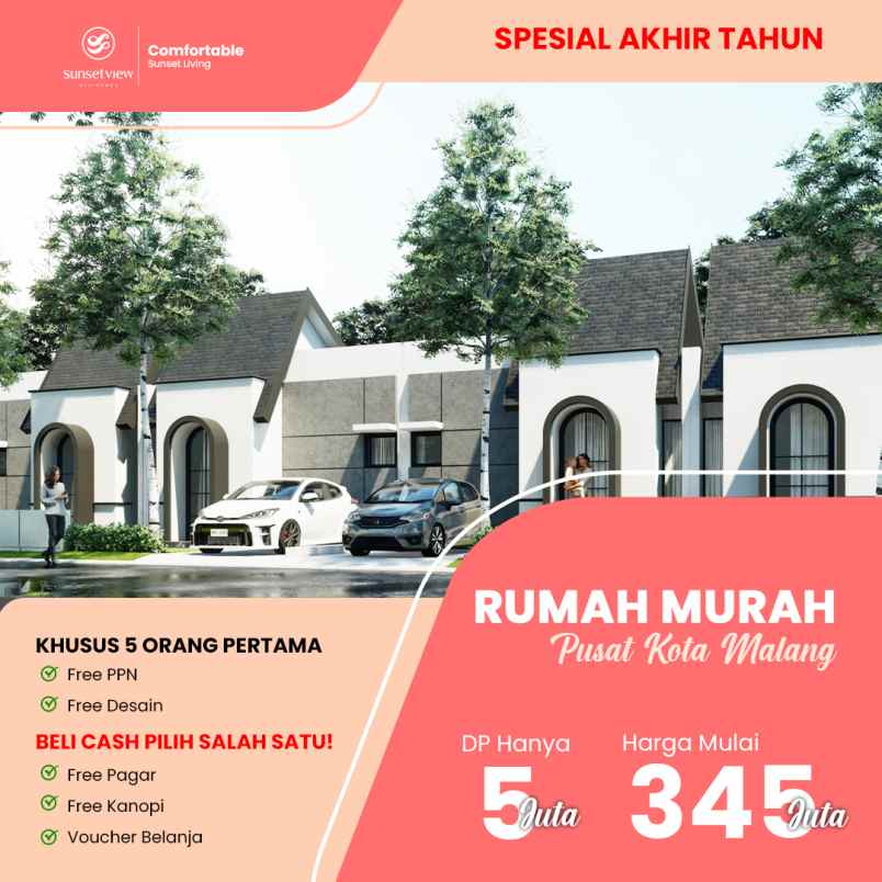 perumahan murah di malang sunset view residence