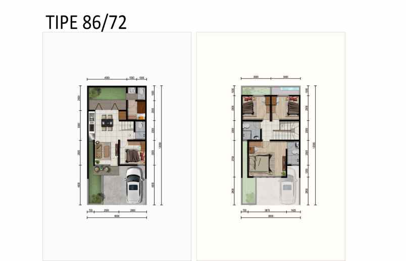 rumah 2 lantai full furnished depok