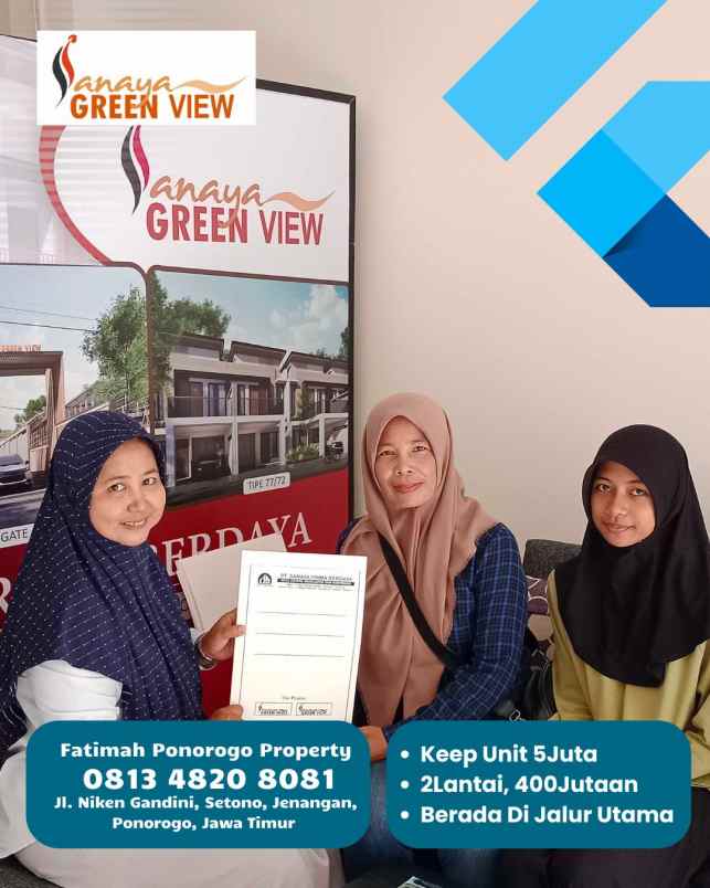 rumah 2lantai 400jutaan syariah ponorogo