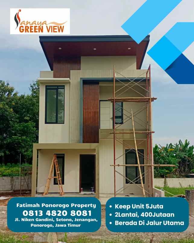 rumah 2lantai 400jutaan syariah ponorogo