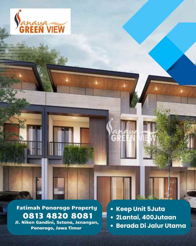 rumah 2lantai 400jutaan syariah ponorogo
