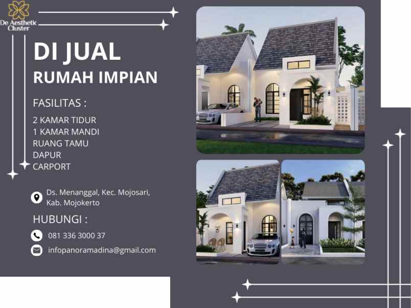 rumah aesthetic dan elegan mojosari