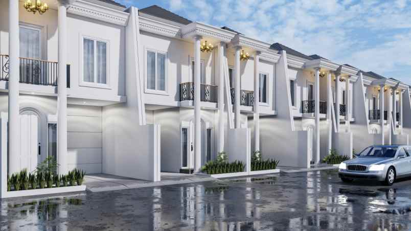 rumah baru dalam cluster 66 unit di pondok bambu