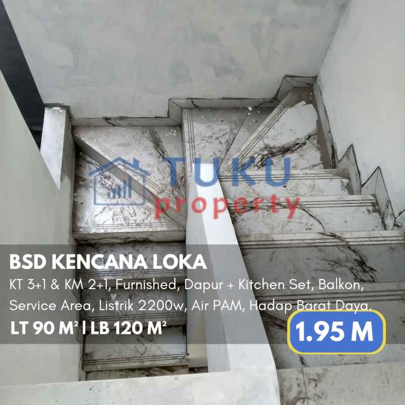 rumah baru scandinavia kencana loka bsd 1 95m