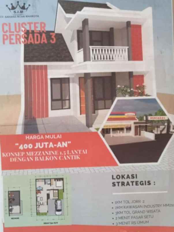 rumah belakang kawasan mm2100