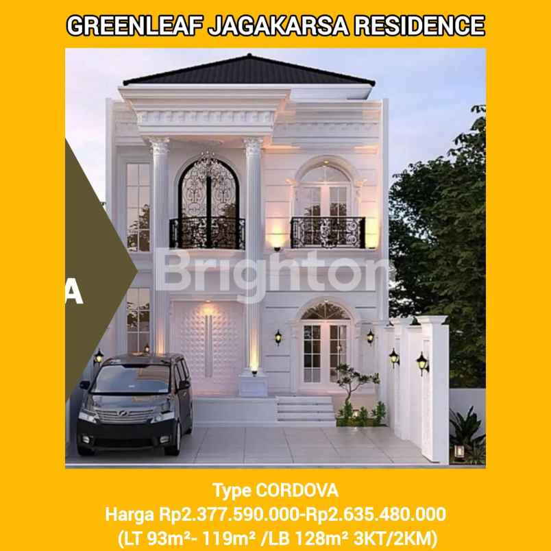 rumah cantik nan nyaman di cluster mewah di jagakarsa