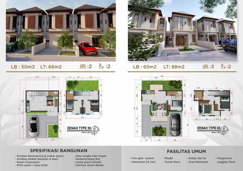 rumah cluster muslim dekat terminal cicaheum bandung