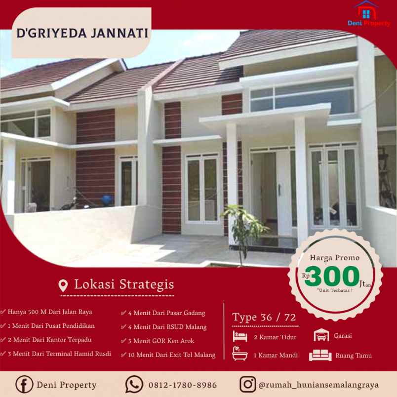 rumah jl sekar putih tlogowaru