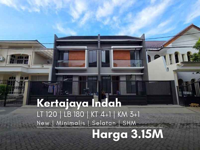 rumah kertajaya indah new minimalis granite galvalum