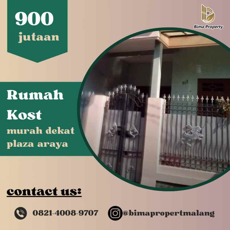 rumah kost murah dekat plaza araya