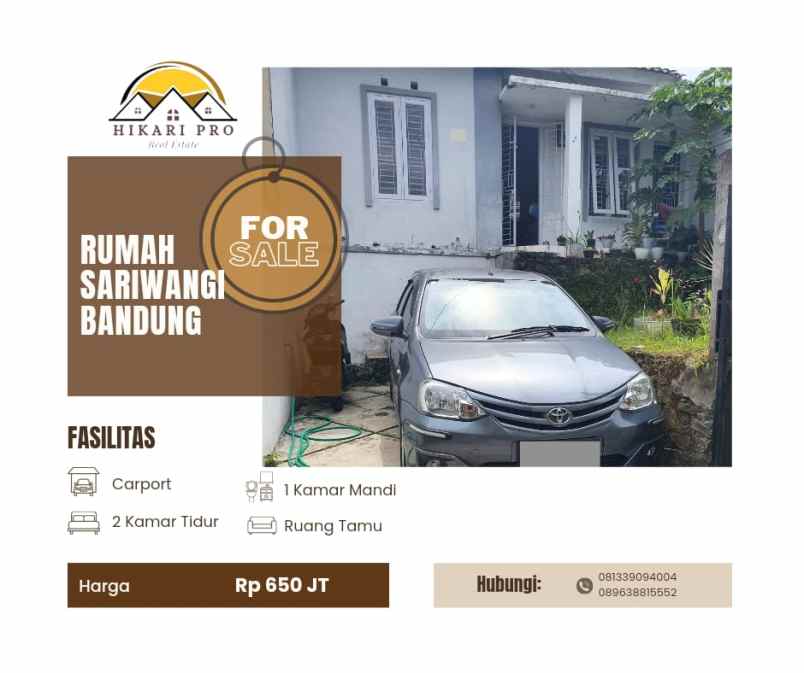 rumah luas murah sariwangi bandung