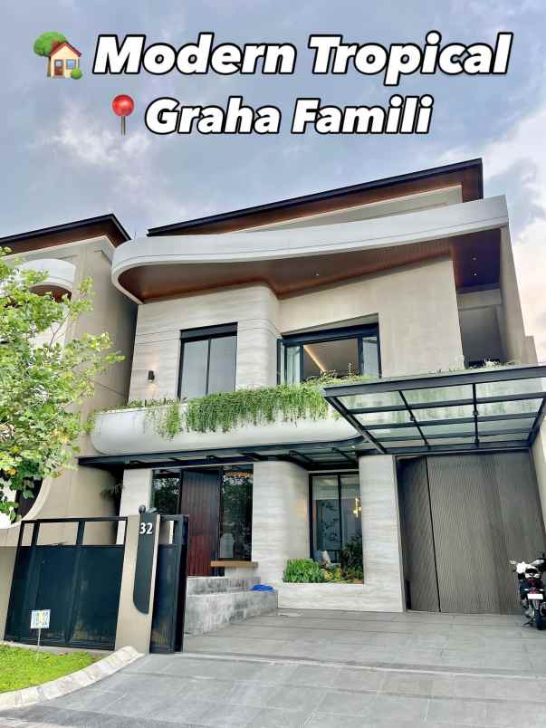 rumah mewah graha famili family full perabot lift kpr