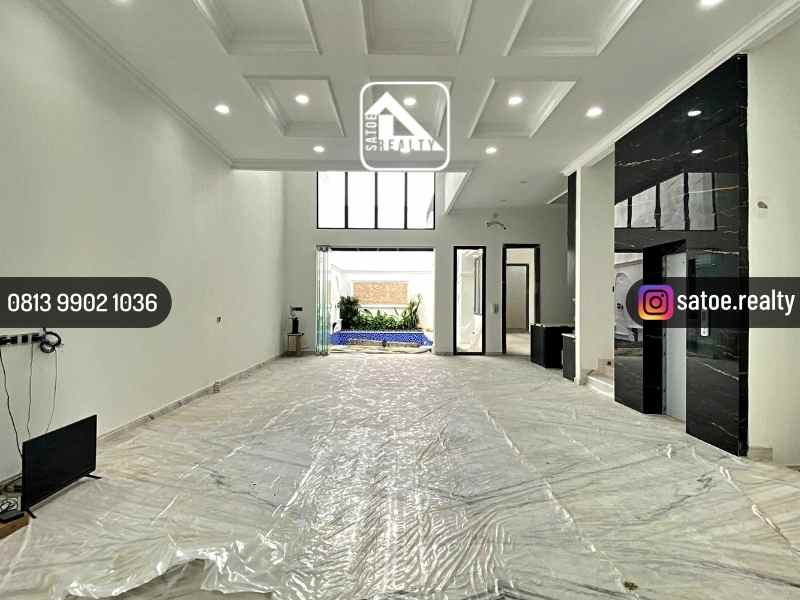 rumah mewah private pool brand new di area tebet