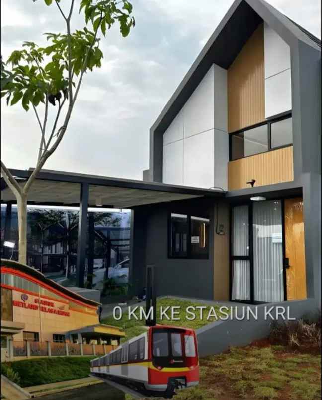 rumah mewah selangkah menuju stasiun