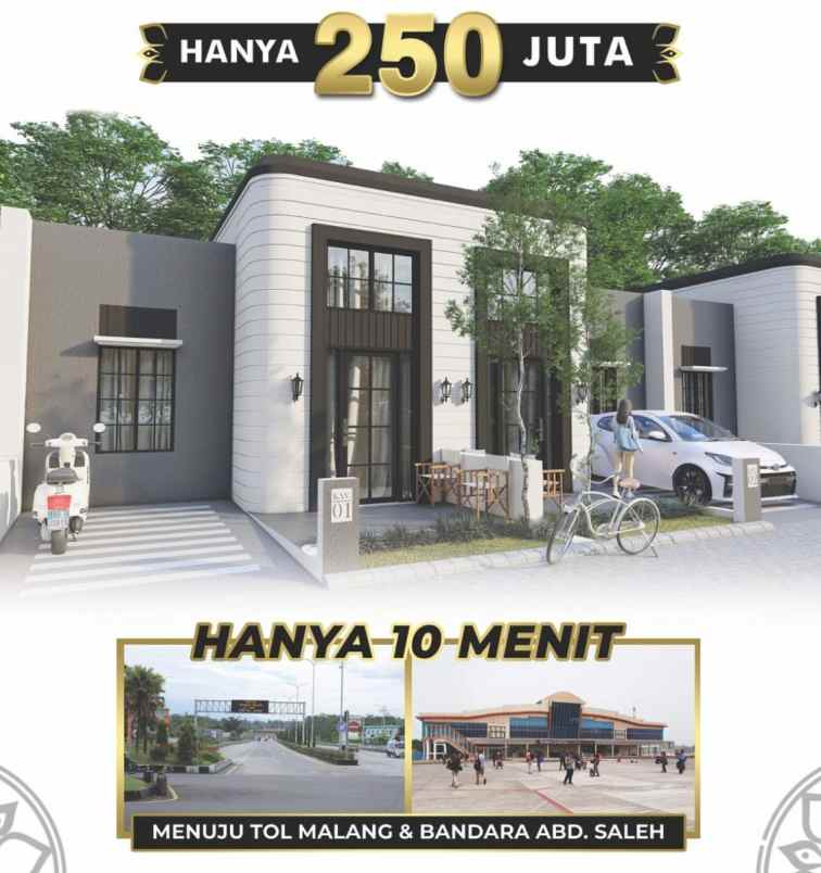 rumah modern design klasik di malang