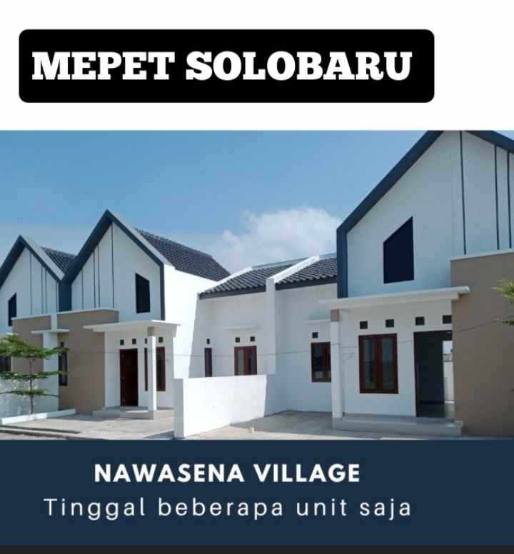 rumah modern mepet solobaru