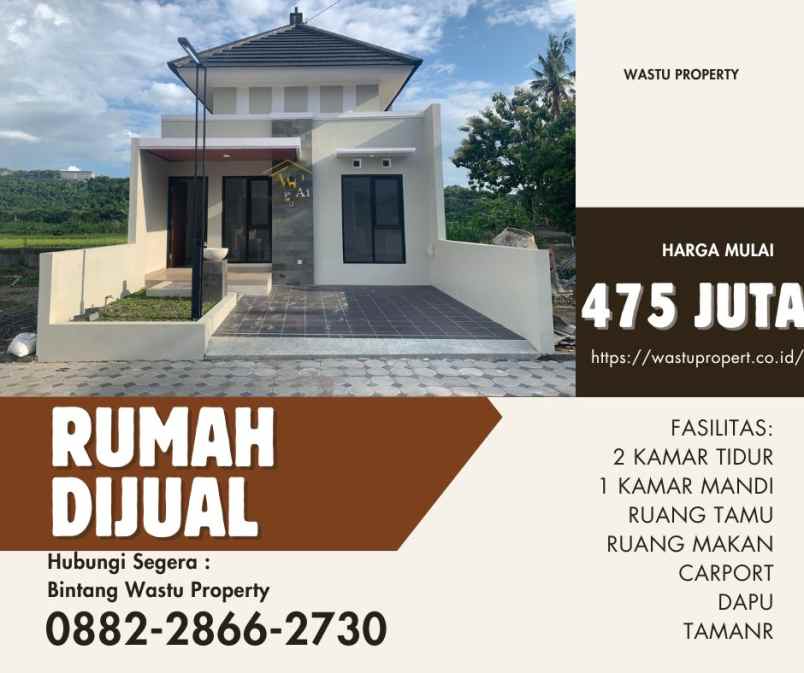 rumah murah modern minimalis di dekat area prambanan