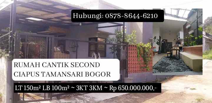 rumah murah second ciapus tamansari bogor