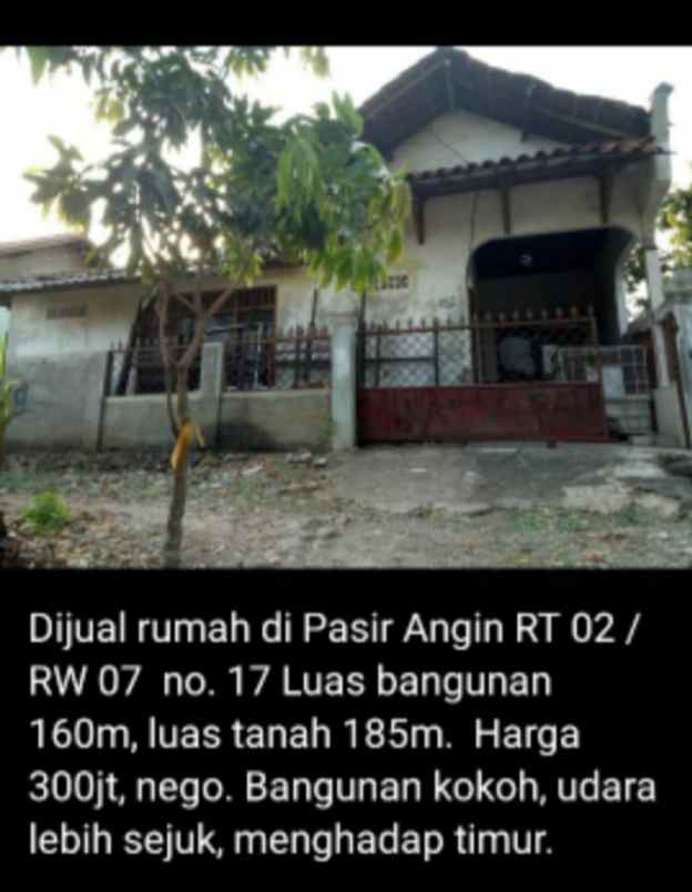 rumah rt 02 rw 07 pasirangin