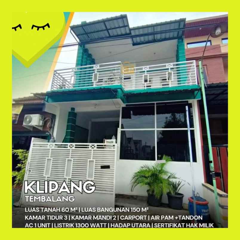 rumah second siap huni di klipang pesona asri