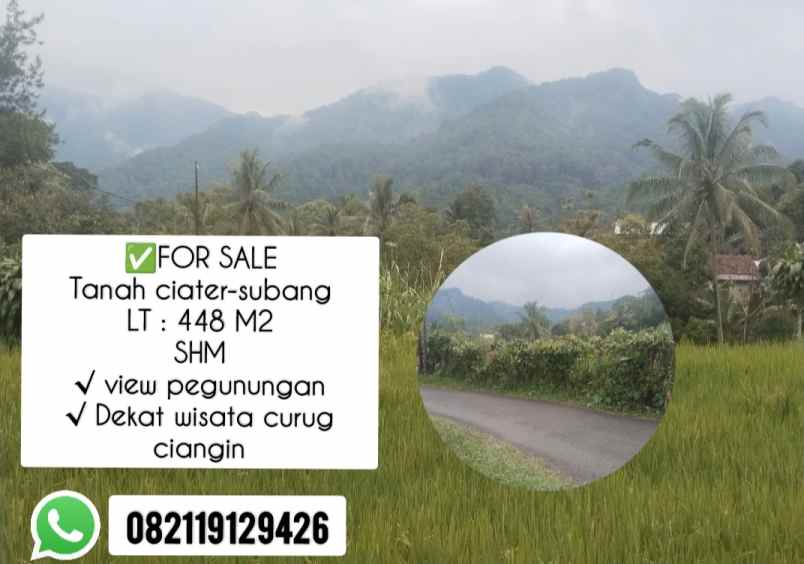 tanah ciater subang view pegunungan subang jawa barat