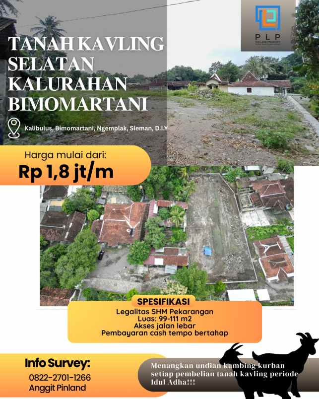 tanah kavling mulai 100 jutaan utara spbu selomartani