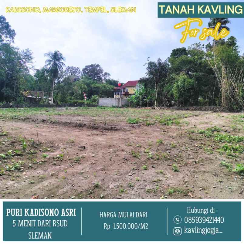 tanah kavling murah sleman 5 menit dari rsud sleman