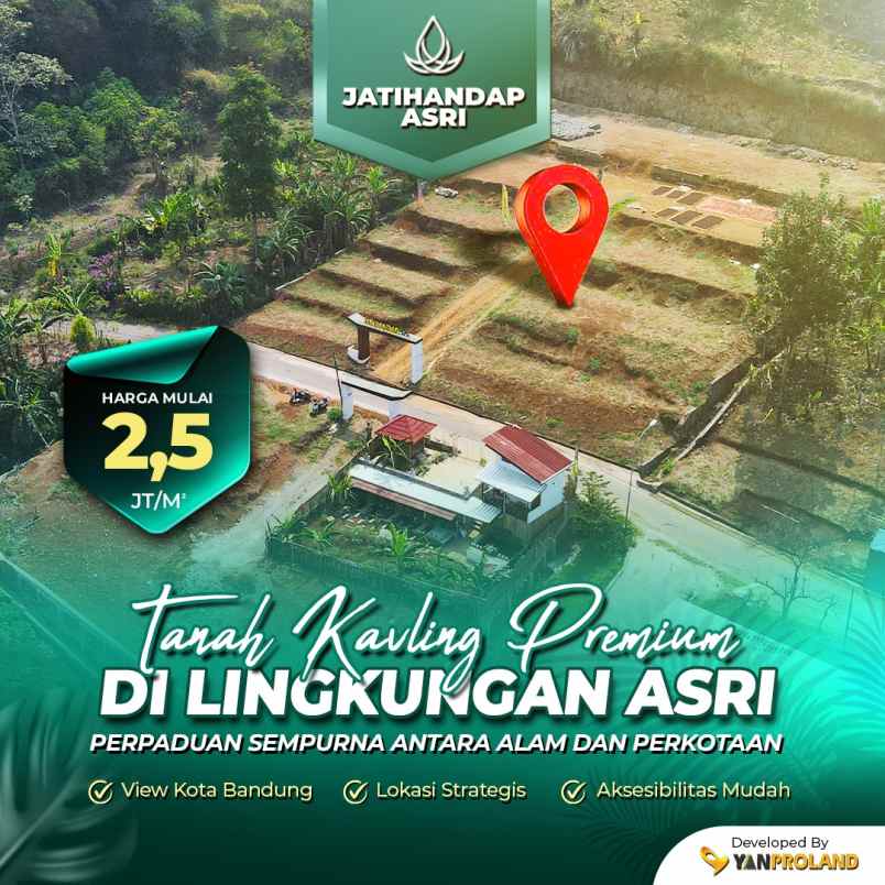 tanah kavling premium di lingkungan asri