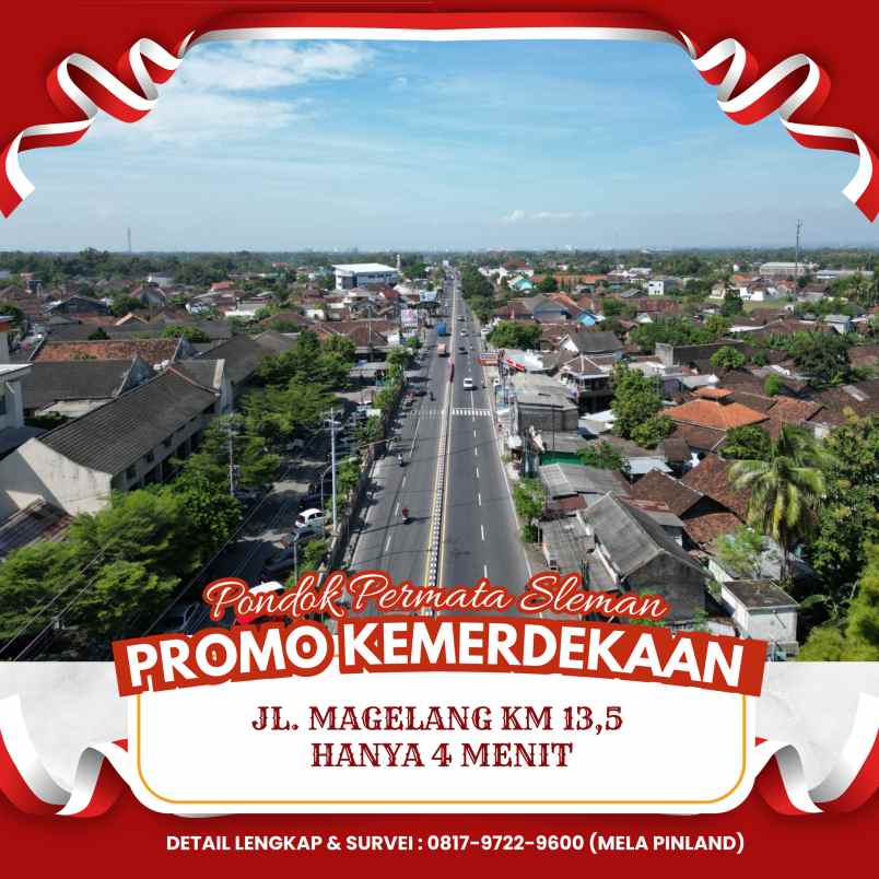 tanah kavling promo 220 jutaan utara pemda sleman